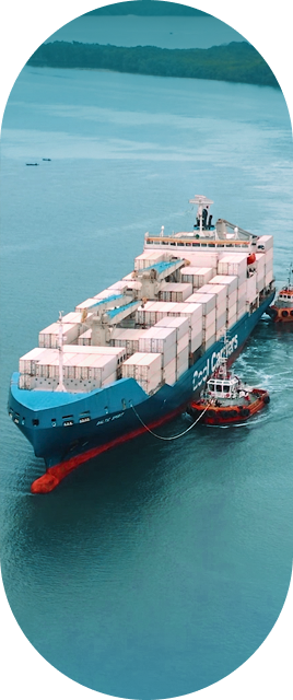 Avión de carga despegando